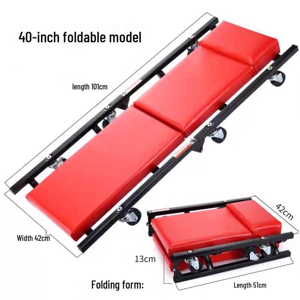 Folding Sponge Auto Repair Creeper - 36" & 40" Car Chassis Skateboard