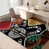 1PC Custom Name Aboriginal Art Theme Floor Mat Ideal for Living Room, Game Rooms, Office, Bedroom,Floor Mat Playful Design