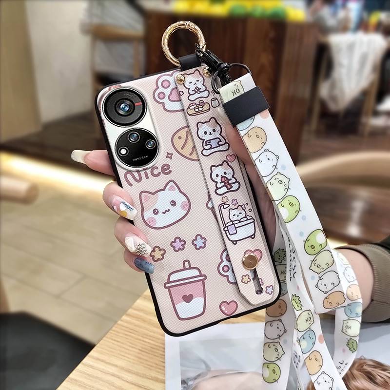 Anti-dust Anti-knock Phone Case For ZTE Blade V40S/Axon40 SE Waterproof Lanyard Protective Cute Back Cover Shockproof