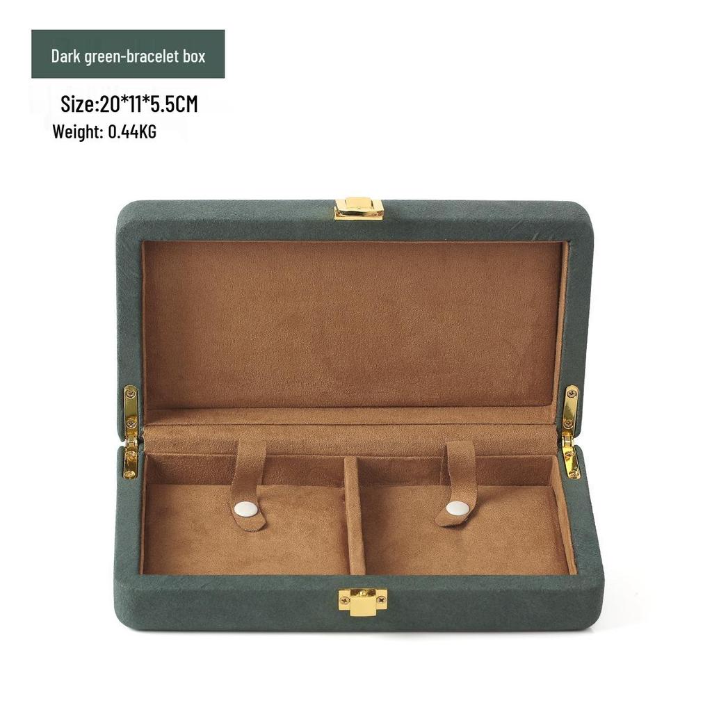 Elegant Jewelry Storage Box with Microfiber Lining for Rings, Bracelets, and Necklaces