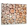 Szklana Deska Do Krojenia 2X 30X52 Drewno