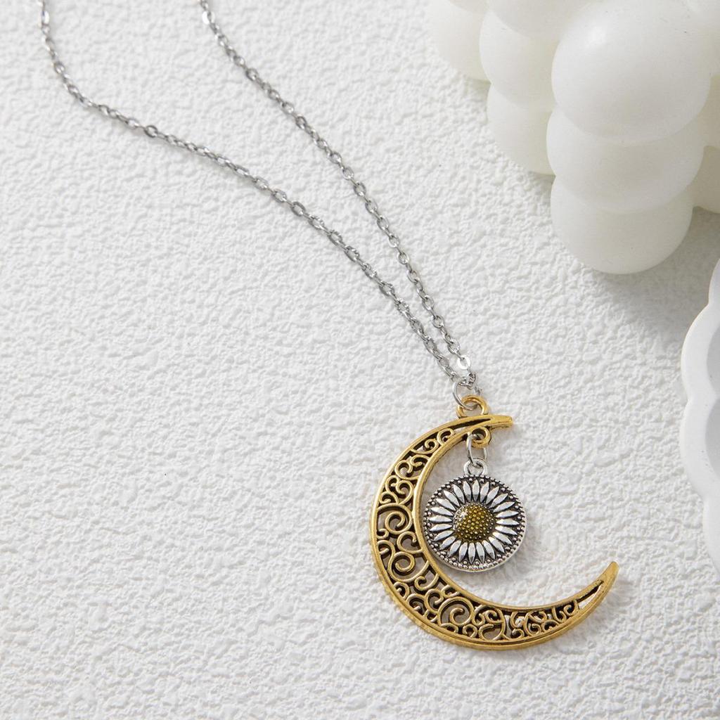 Retro Metal Hot Girl Pendant Stainless Steel Necklace