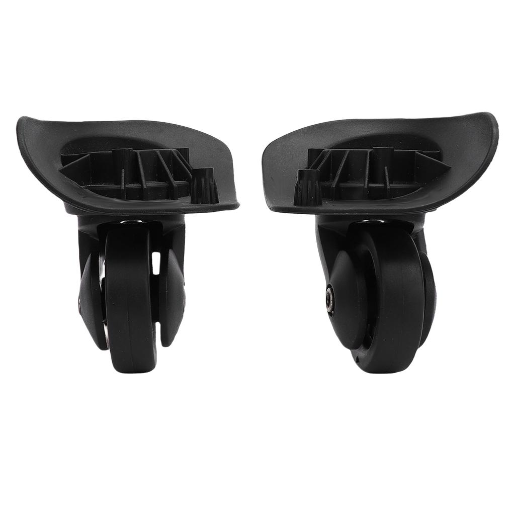 1 Pair Luggage Suitcase Wheels Replacement for 47R Universal Silent Trunk Luggage Wheels Spare Part Black