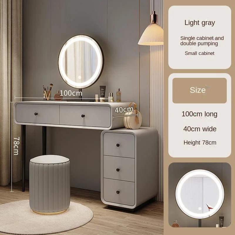 Modern Mirror Dressing Table Minimalist Nordic Make Up Vanity Tables Dressing Small Tocador Home Furniture