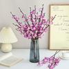 Silk Artificial Flower Plum Blossom Peach Branch Home Room Dining Table Outdoor Garden Wedding Wreath Yard Decor DIY Gifts Props