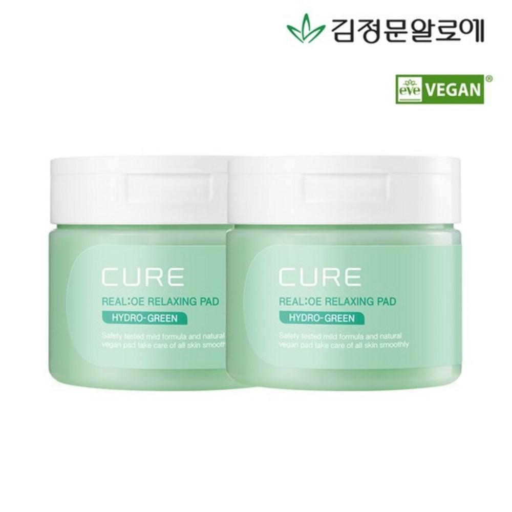 

[Алоэ Ким Чон Мун] Расслабляющие тонизирующие подушечки Cure Phyto Green 60 листов, 2 коробки, 2 шт.