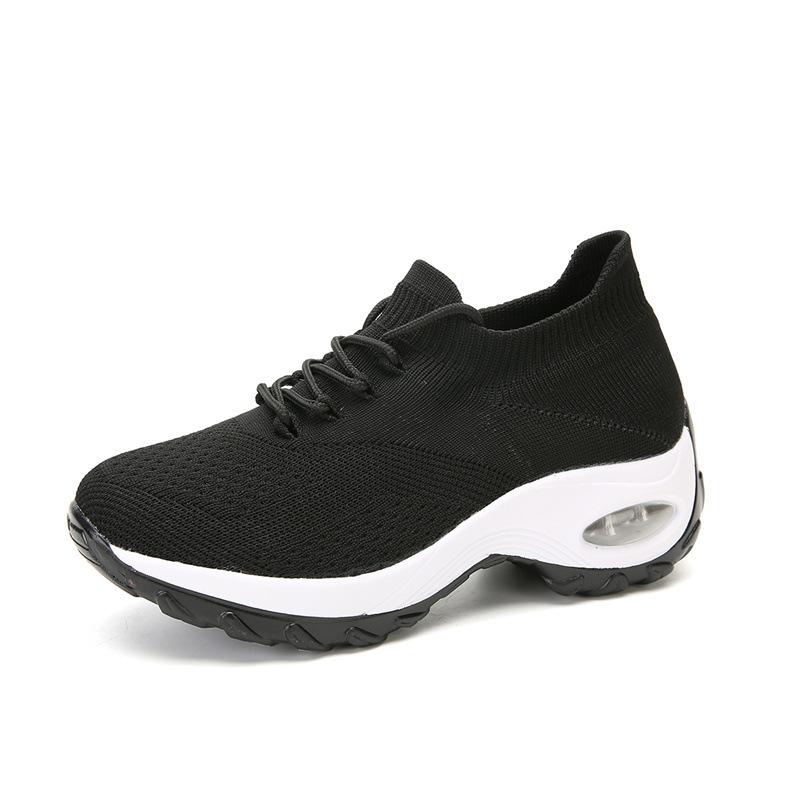 

Trendy Sports Shoes New Thick Sole Height Increasing Versatile Casual Mesh Breathable Vulcanized Shoes De Mujer 42