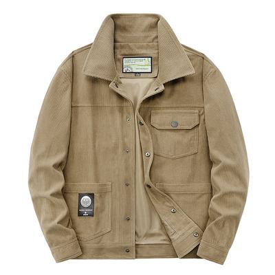 Spring and Autumn New Men's Corduroy Jacket Men's Casual Fashion Comfortable Trend Men's Jacket