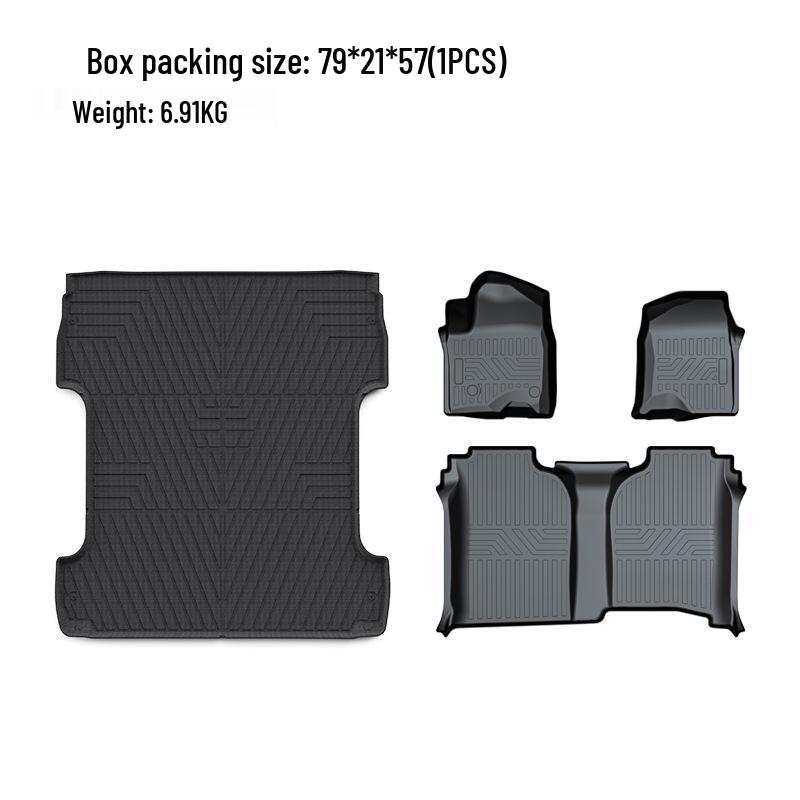 Compatible Bed Mat for Chevrolet Silverado 1500 4WD LTZ Crew Cab 2014