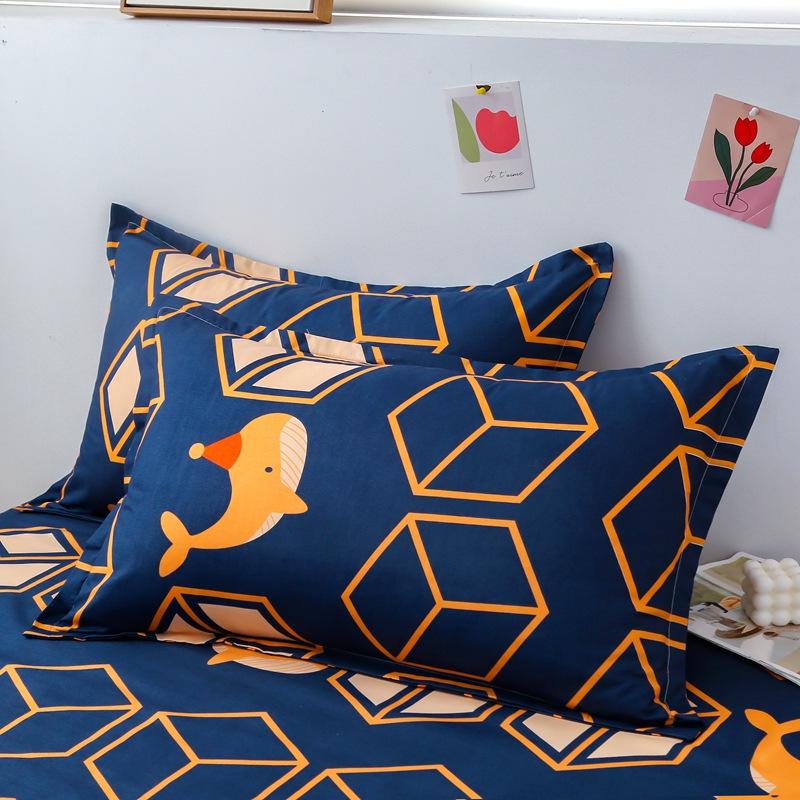 Aloe Vera Cotton Printed Pillowcase Pair, Standard Size 48x74 Cm