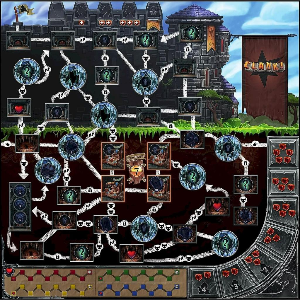 Game Studios Clank A Dec K Building A Dventure Brettspiel, Familienparties Brettspiele für jedermann