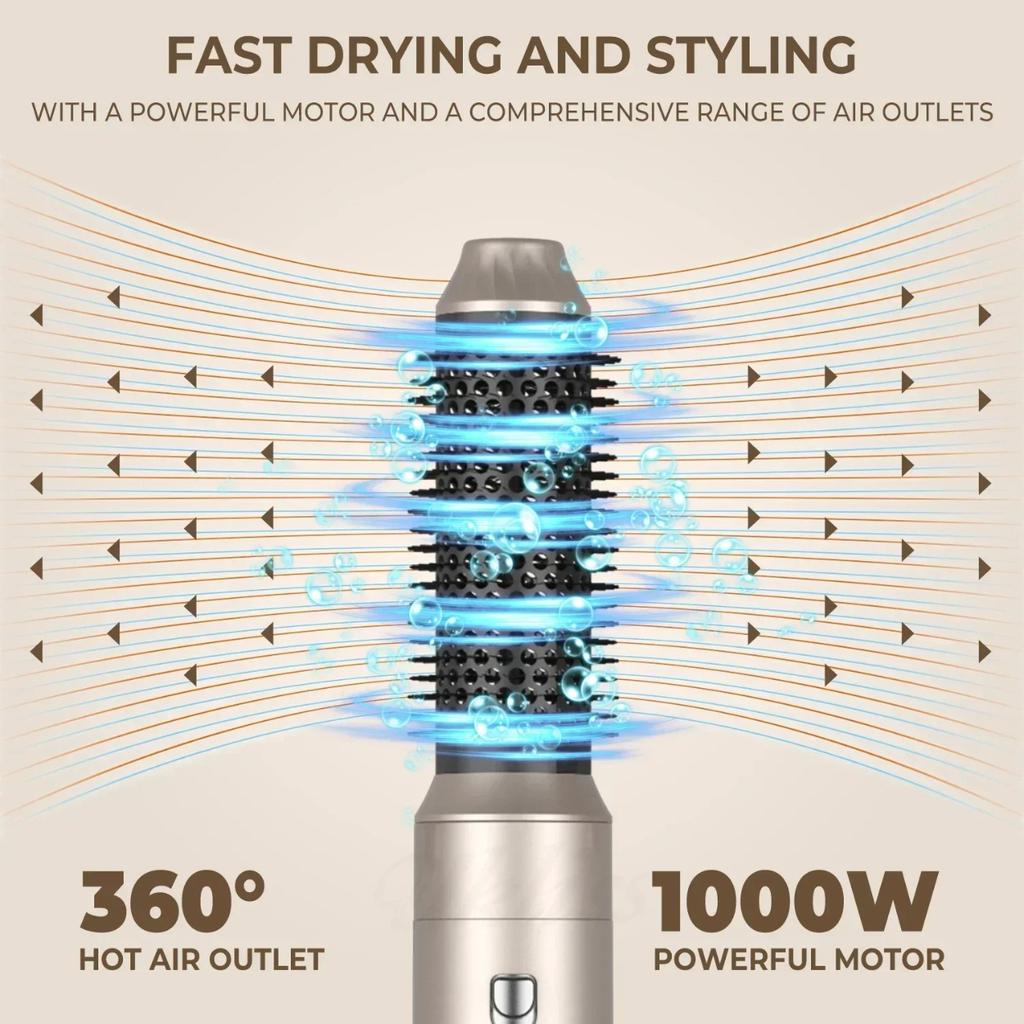 New 5 in 1 Curling iron Multi-functional Professional Hairdresser Straightener with Hairbrush Hair Dryer Multi-functional Styler