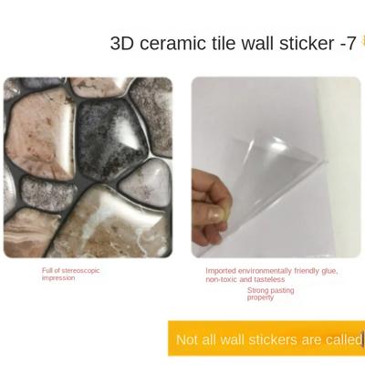3D Self-adhesive Tile Stickers Simulated Wallpaper PVC Decorative Wall Stickers Come with Adhesive Backing Adesivos De Parede
