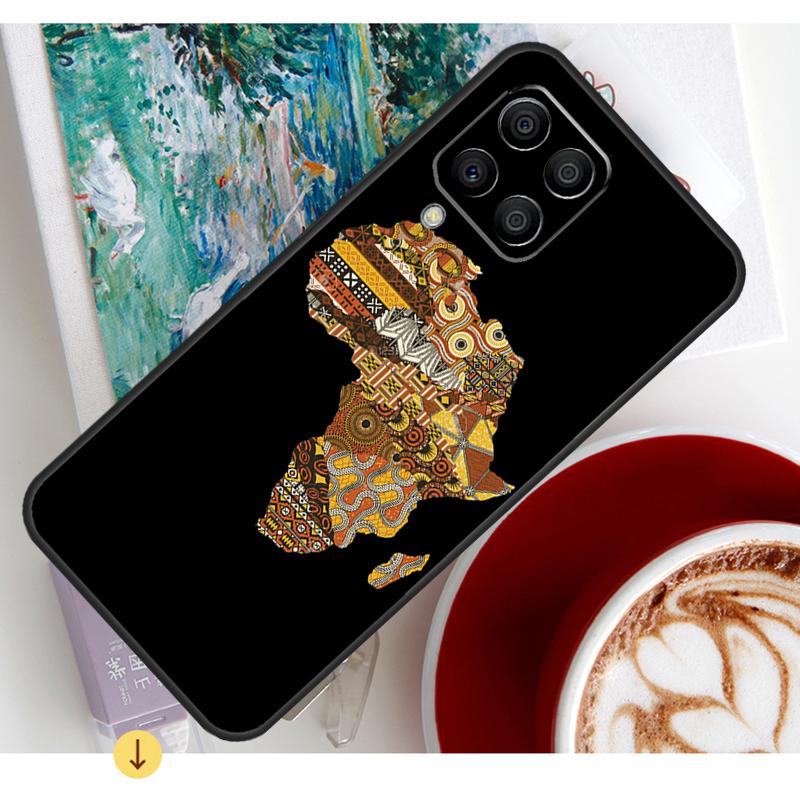 Africa Map Case For Samsung Galaxy M13 M16 M11 M21 M31 M20 M23 M54 M14 M34 M52 M32 M12 M36 M56 M15 M55