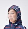 Kawasumi Seisakusho Bike Poncho and White Stripes Navy/Red KW-628NV