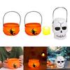 Halloween Pumpkin Buckets Candy Bucket Holder Trick or Treating Basket for Photo Prop