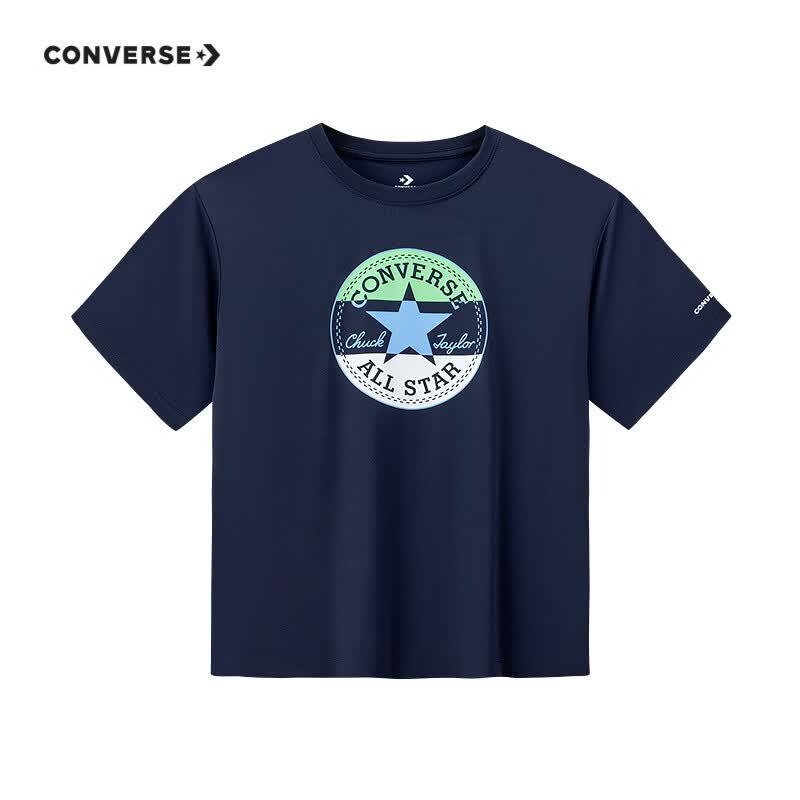 Детская классическая футболка с коротким рукавом и логотипом-звездой Converse S