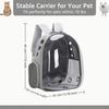 1Pc Panoramic Transparent Space Capsule Pet Backpack Breathable Cat Carrier Travel Bag