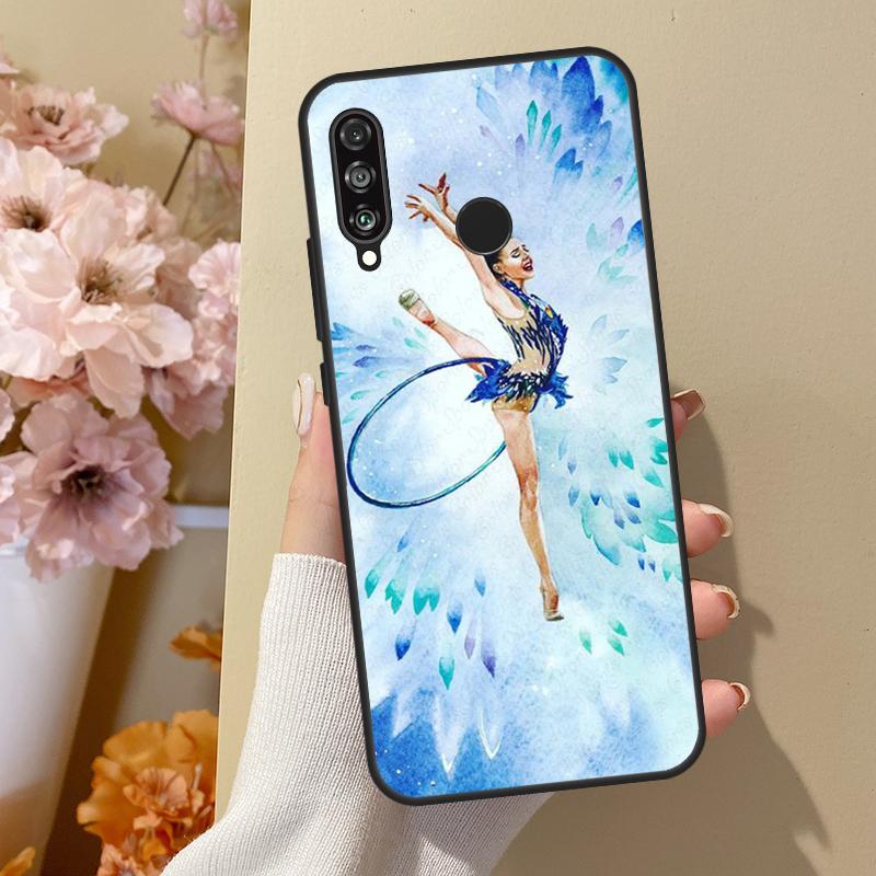 Gymnastik Ölgemälde Für Honor 50 8X 9X 10i Hülle Für Huawei P50 Pro P20 P40 P30 Lite P Smart 2021 Nova 5T Hülle
