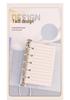 M5 Transparent Twill Loose-Leaf Binder Diary with Removable Five-Hole Strap
