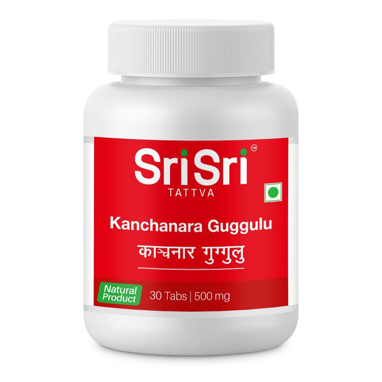 

Канчанар Гуггул (30 таб, 500 мг), Kanchanara Guggulu, Sri Sri Tattva