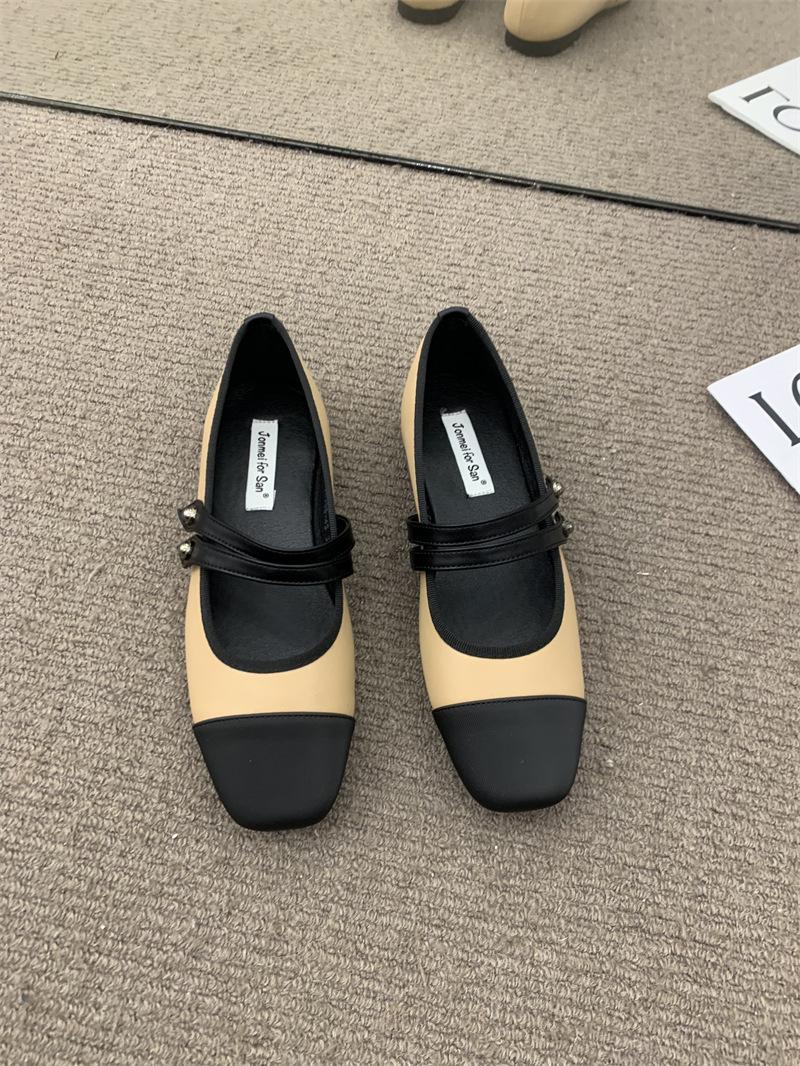 

Xiaoxiangfeng Mary Jane Women s Shoes Spring and Autumn 2025 New Light Mouth Soft Flat Bottom One Pedal Temperament Versatile Single Shoes 39