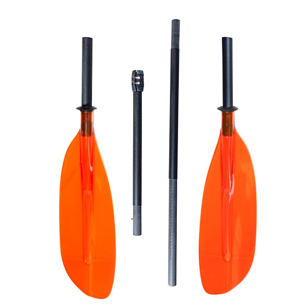 OKHEALING 4-Sections Kayaking Paddle Carbon Fiber