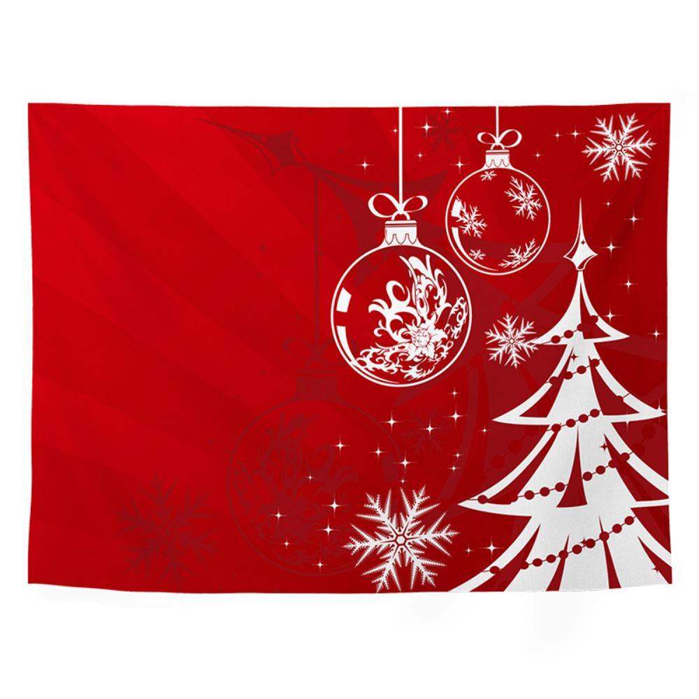 Świąteczny gobelin z nadrukiem, tkanina w tle choinki, tkanina wisząca Ins Wind, pokój noworoczny, tkanina dekoracyjna w akademiku, tkanina ścienna