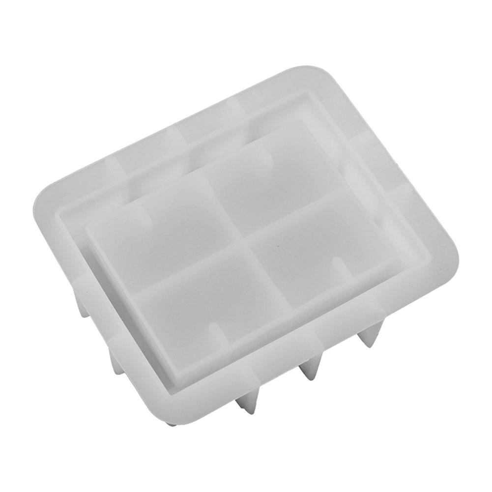 Silicone Storage Box Mould Silhouette Mold DIY Rectangular Casting Mould Non Stick Gift Box Plaster Air Hand Craft Casting Mould