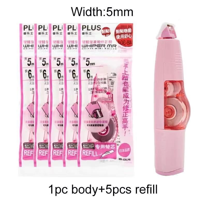 6M PLUS Correction Tape Replaceable Refills Stationery Correction Tool White Out Correction Students Gift Office School Supplies
