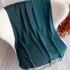 New 40 Color Winter Scarf for Women Long Warm Cashmere Scarves Hijab Solid Lady Shawl Wrap Pashmina Bandana Stoles 70X190Cm