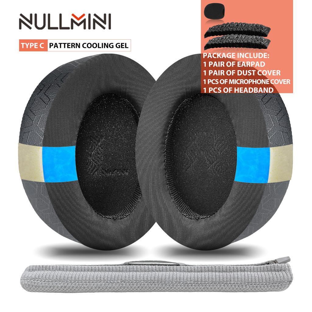 Nullmini Cooling Gel Earpads for AKG N700NC Headphones Replacement Ear Cushion Sleeve Earmuffs Headband
