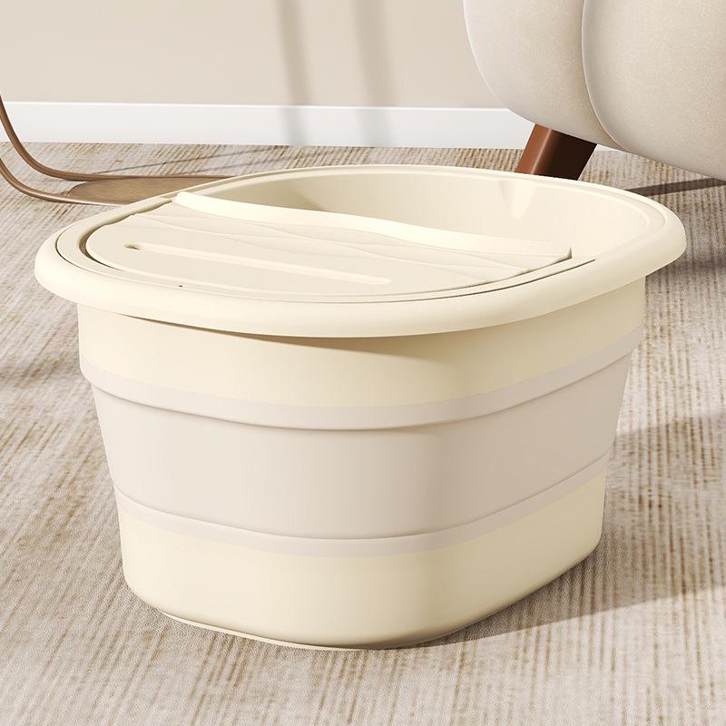 Foldable Thickened Foot Soak & Massage Basin for Home Use
