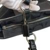 Coach 10445 Shoulder 2way Signature Canvas Tote Bag Black Canvas Used