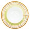 Noritake Coffee Cup & Saucer, 160cc, Homage Collection, Light Green Rose Design, Fine Porcelain (Premium White), T2402/H-770