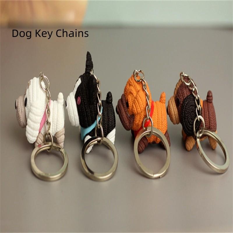 Dog Mascot Knitted Dog Doll Pendant Fashionable and Creative Cute Accessories Dog Year Gifts