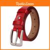 Style Mens Vintage Genuine Leather Waist Belt Metal Pin Buckle Jeans Belt
