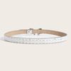 PU Leather Women Belt Border Bead Dress Waist Belt Bowknot Waist Strap  for Dress Jeans Daily Wear