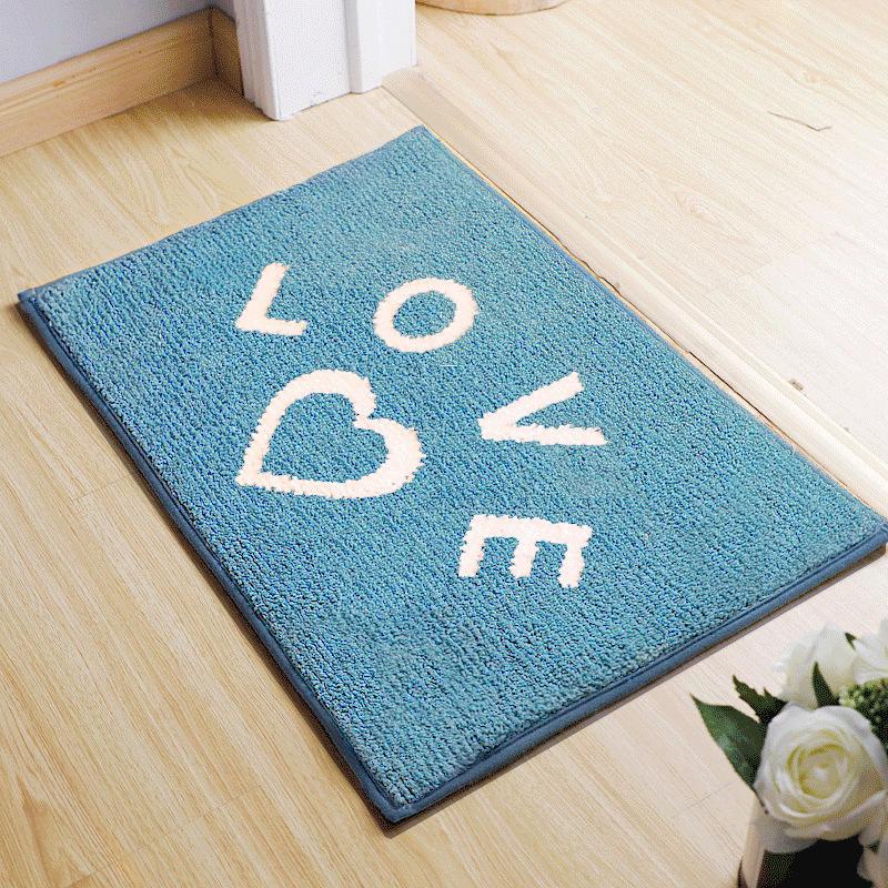Toilet Floor Surface Mat Toilet Door Moisture-wicking Carpet Door Rug Entry Bedroom Floor Mat Bathroom Slip-resistant Mat