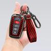 For Toyota CHR Prado 2017 2018 Prius Camry Corolla RAV4 2017 2018 2019 2020 Carbon fiber Zinc Alloy Car Key Cover Case Holder