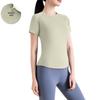 Nuodingxiu Mesh Short Sleeve Sports Yoga Top