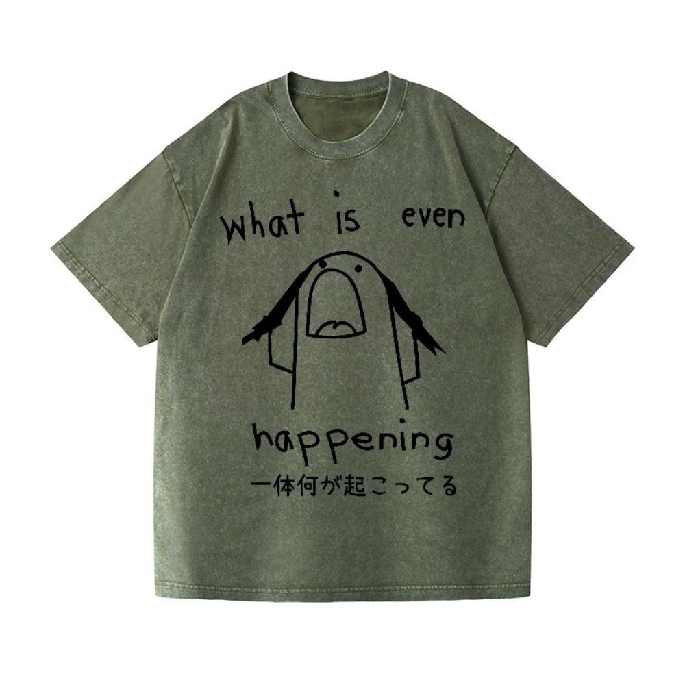 Fashion Sports Abstract Printing T-shirts Harajuku Short Sleeve Funny Washed Aicd Tops Summer Holiday Chic Tunics Man