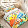 Amazing World of Gumball Bedding Set, 1 Duvet Cover & 2 Pillowcases Soft Comfortable Bedroom Home Textile Decor