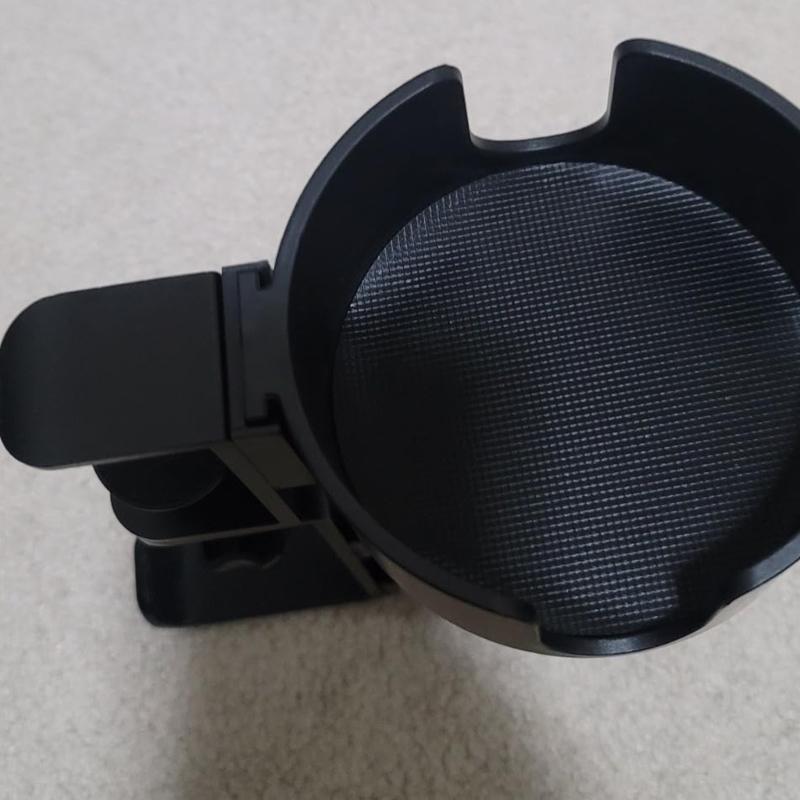 Clamp On Under Desk Headphone Holder With Concealed Storage And 360 Degree Rotating Cup Holder For Office Accessories