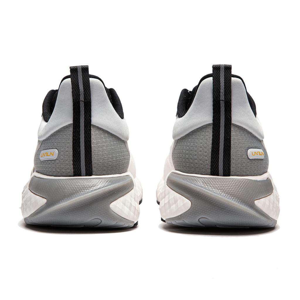 Li Ning Cloud Comfort Versatile Shock Absorbing Non-Slip Durable Breathable Low-Top Running Shoes Men Sneaker White Gray ARSU011-1