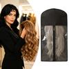 Hairpiece Protection Bag Wig Storage Hanging with Hook, Breathable Non-woven Fabric Dust-proof Holder Protector, Space Saving Portable Zipper Case for