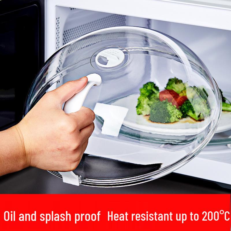 Microwave Safe Heat-Resistant Food Cover and Oil Splatter Guard