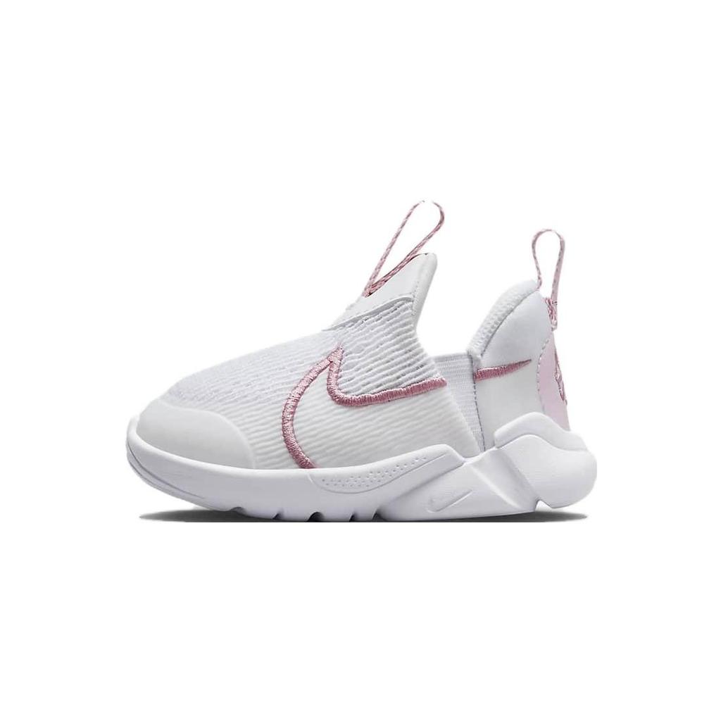 Nike Flex Plus 2 TD Slip Resistant Anti Kick Low top Toddler Shoes White Pink Infant And Toddler DV8998-100