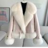 Damen Kurzjacke Imitat Fuchsfell 2 Herbst Winter Neu Warmes Oberteil Leicht Trendig