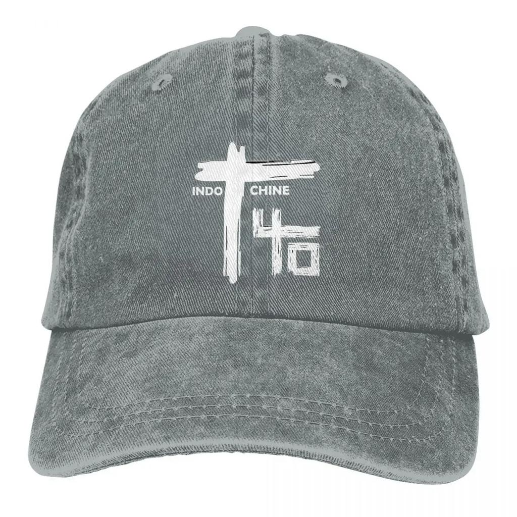 Indochine Baseball Cap Band Outdoor Sports Wholesale Washed Trucker Hat Men Women Fashion Design Cap